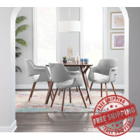 LumiSource CHR-JY-VFL LGY Vintage Flair Chair in Light Grey